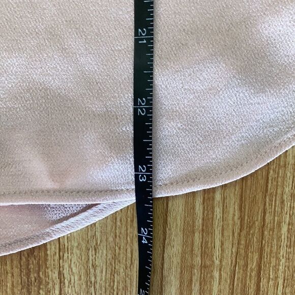 Express Light Pink Satin/Chiffon Tank EUC - Picture 8 of 8